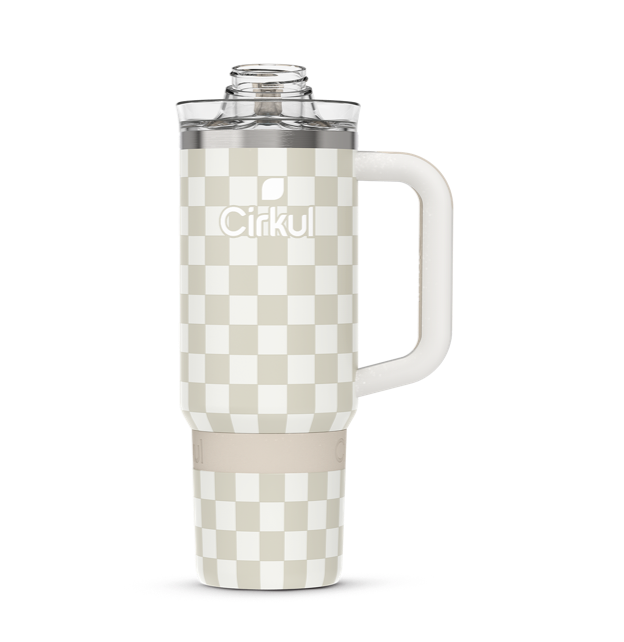 Limited Edition: 30oz. Taupe Tartan Travel StrawSip™ Tumbler US6O