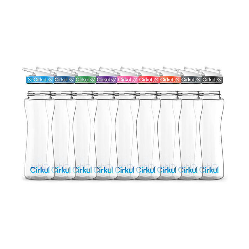 22oz. Plastic Bottle & Comfort Grip Lid 7QR7