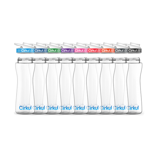 22oz. Plastic Bottle & Comfort Grip Lid 7QR7