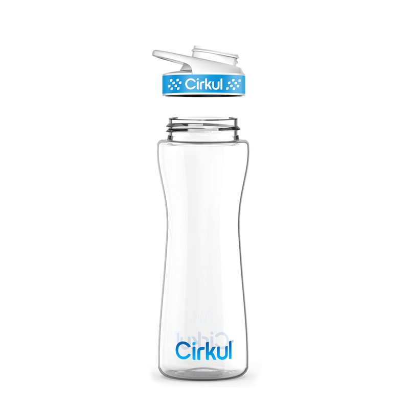 22oz. Plastic Bottle & Comfort Grip Lid 7QR7