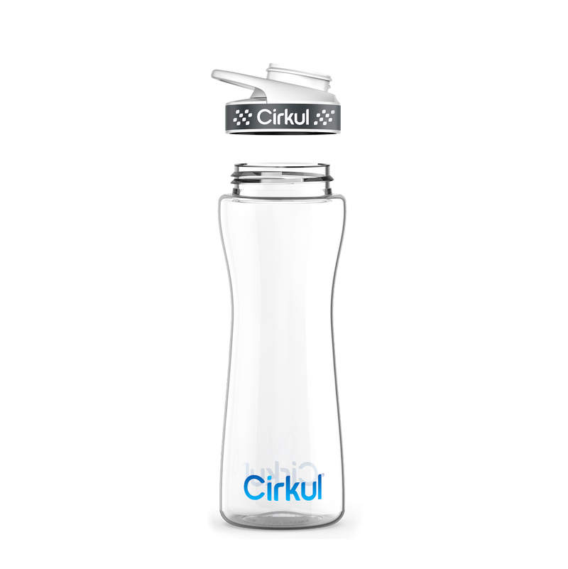 22oz. Plastic Bottle & Comfort Grip Lid 7QR7
