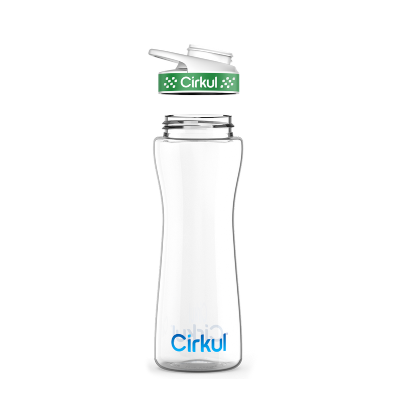 22oz. Plastic Bottle & Comfort Grip Lid 7QR7