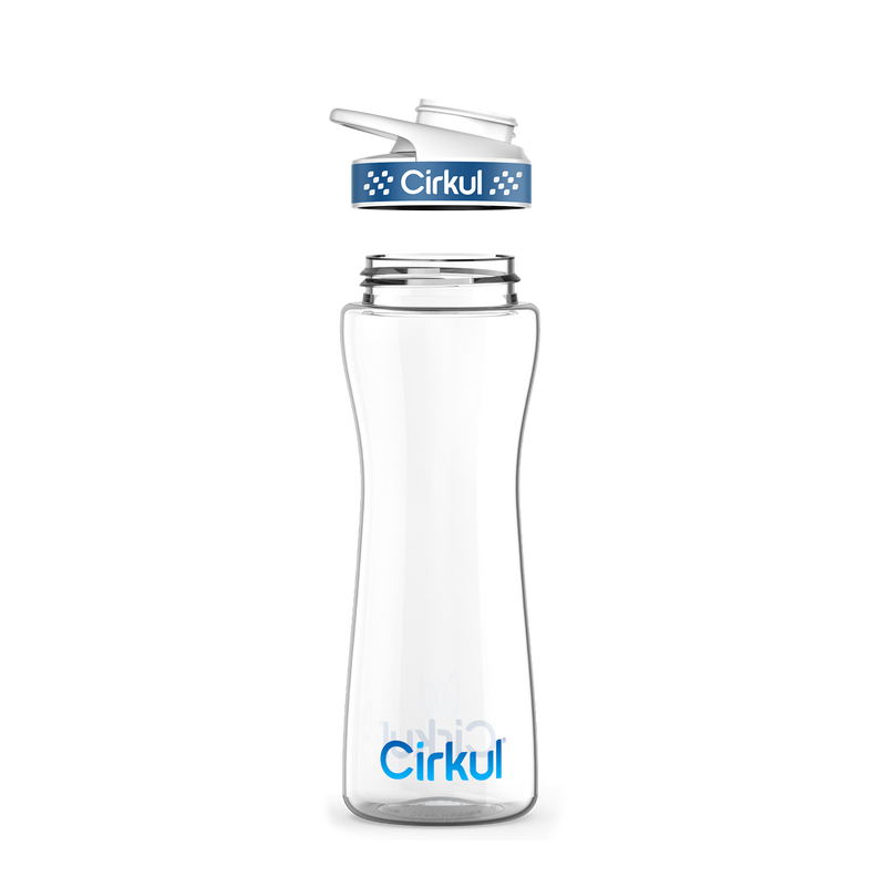 22oz. Plastic Bottle & Comfort Grip Lid 7QR7