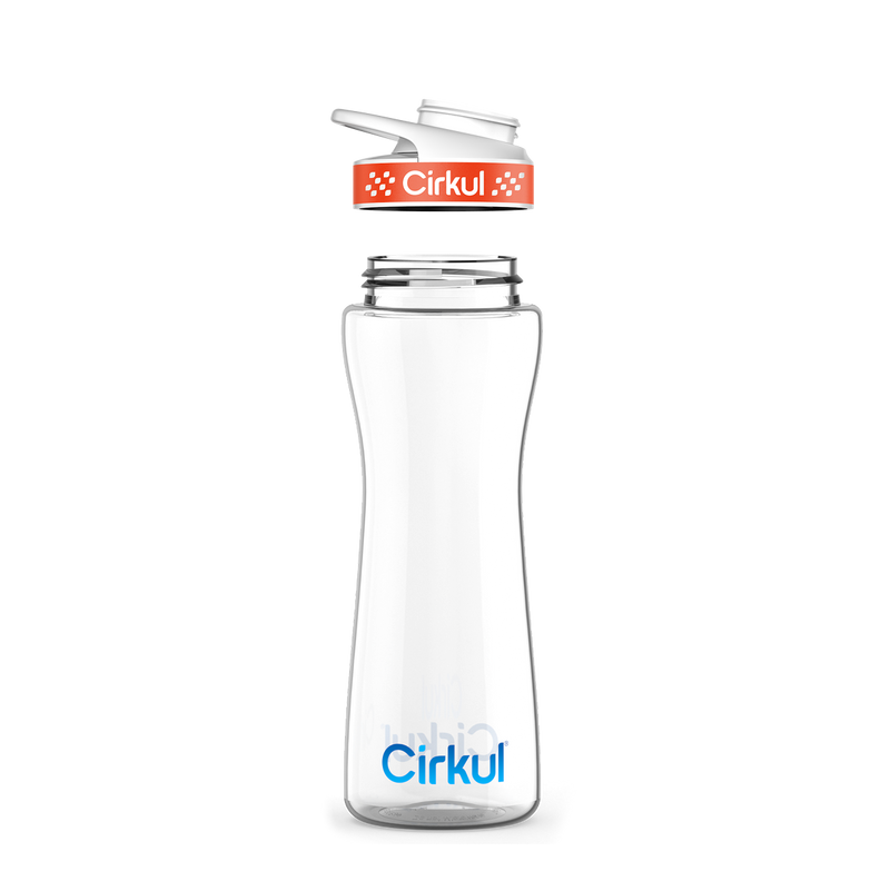 22oz. Plastic Bottle & Comfort Grip Lid 7QR7
