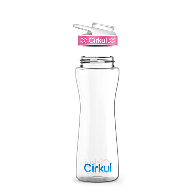 22oz. Plastic Bottle & Comfort Grip Lid 7QR7
