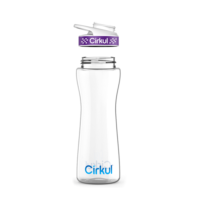 22oz. Plastic Bottle & Comfort Grip Lid 7QR7