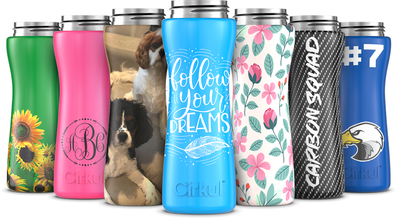 Custom 22oz. Stainless Steel Bottle & Comfort Grip Lid SF8W