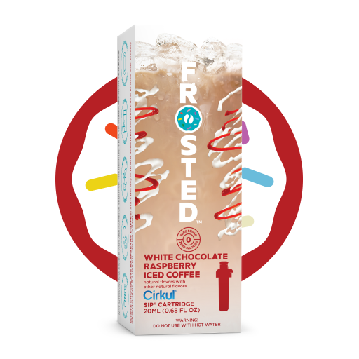 Frosted White Chocolate Raspberry Iced Coffee 033D